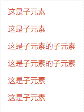 CSS 后代选择器效果
