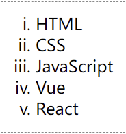 CSS 定义有序列表的列表项符号