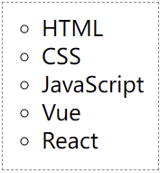 CSS 定义无序列表的列表项符号