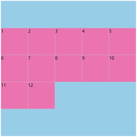 多行时使用align-content:center;