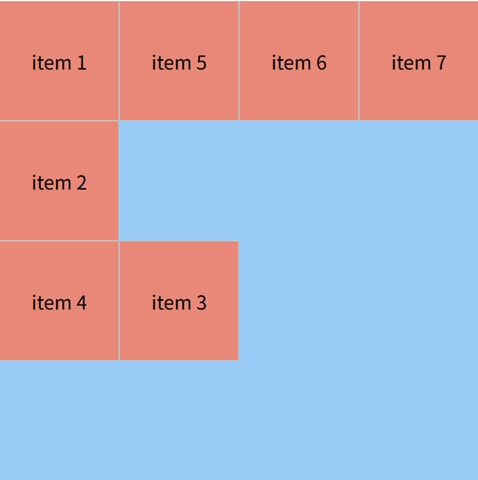 grid-row 取值为 1 个值