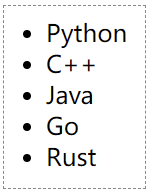 无序列表使用list-style-type