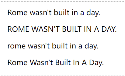 text-transform 示例