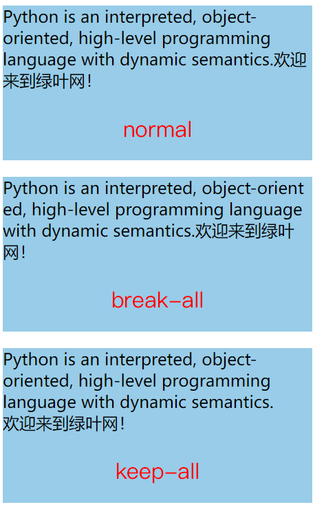 word-break 基本用法