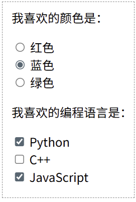 HTML checked属性示例