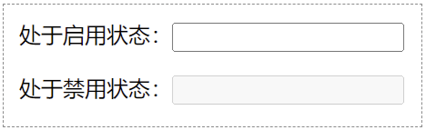 HTML disabled示例效果1
