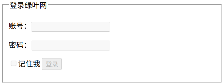 HTML fieldset标签使用 disabled 属性
