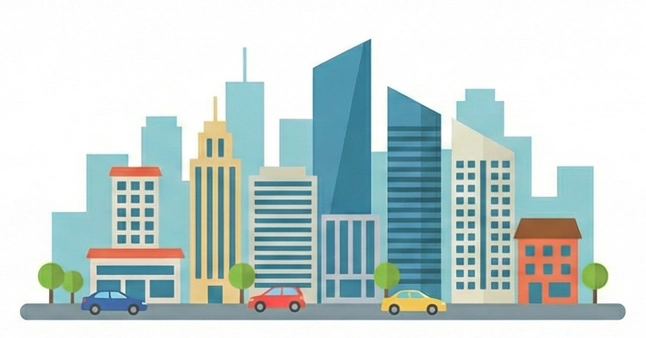 HTML矢量图（城市）