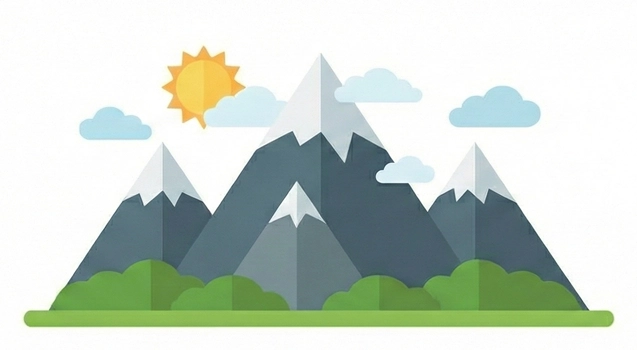 HTML矢量图（山峰）