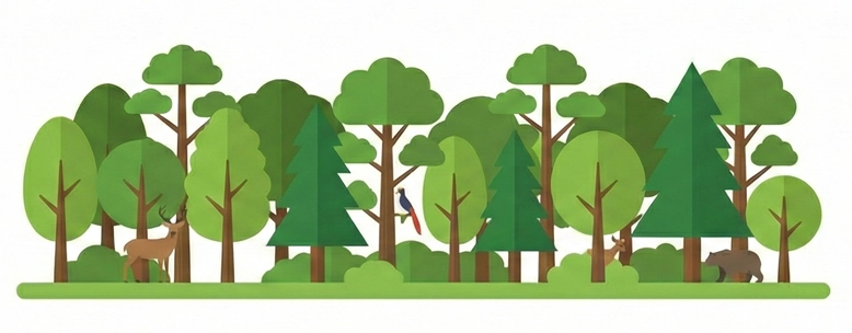 HTML矢量图（树木）