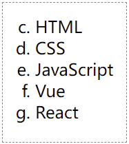 HTML ol标签start属性