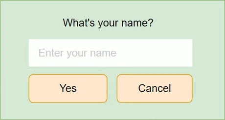 JavaScript prompt() 模态框