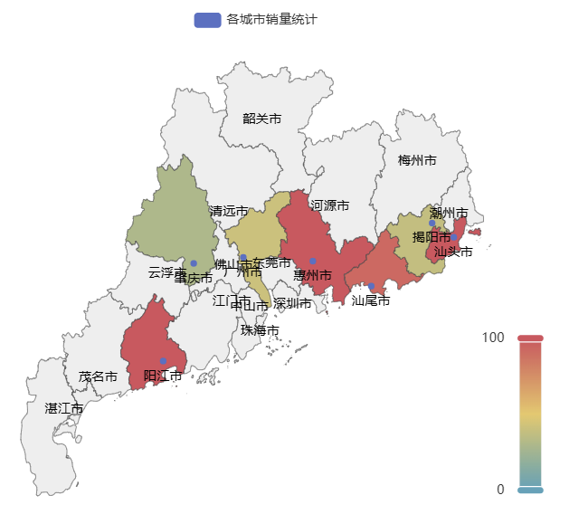 pyecharts使用Faker绘制地图