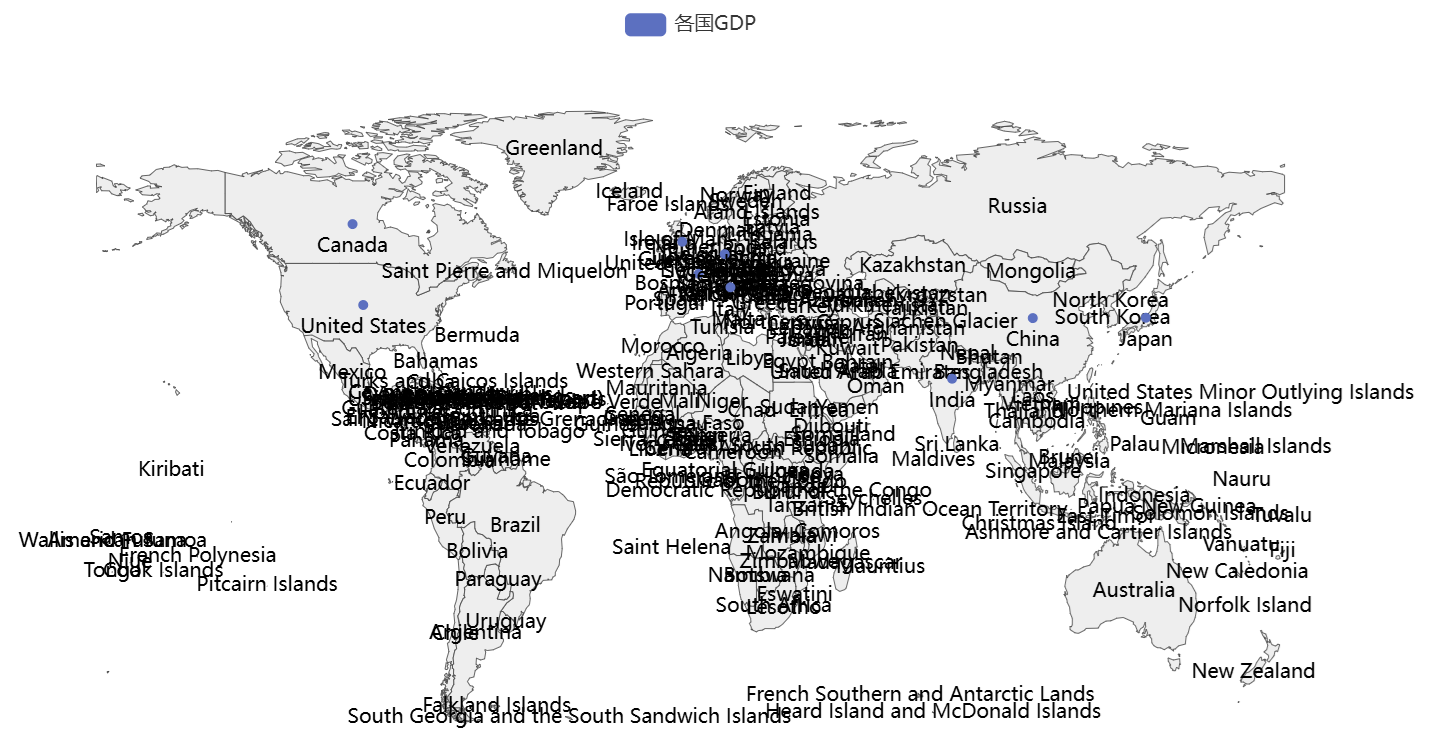 pyecharts绘制世界地图