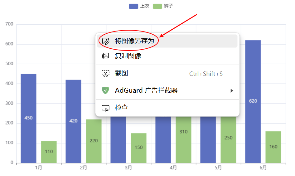 使用右键保存图片
