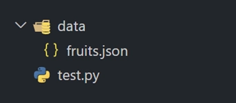 运行后的 Python JSON 项目结构 1