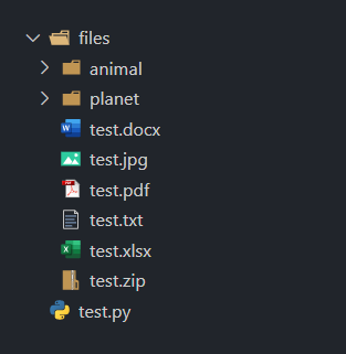 Python os.listdir() 项目结构