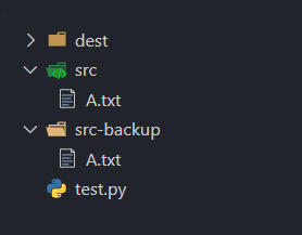 Python shutil 复制文件夹
