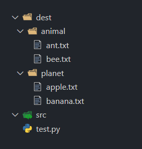 Python shutil 移动文件夹