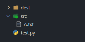Python shutil 项目结构 4