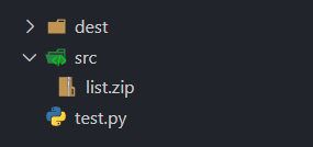 Python zipfile 读取文件