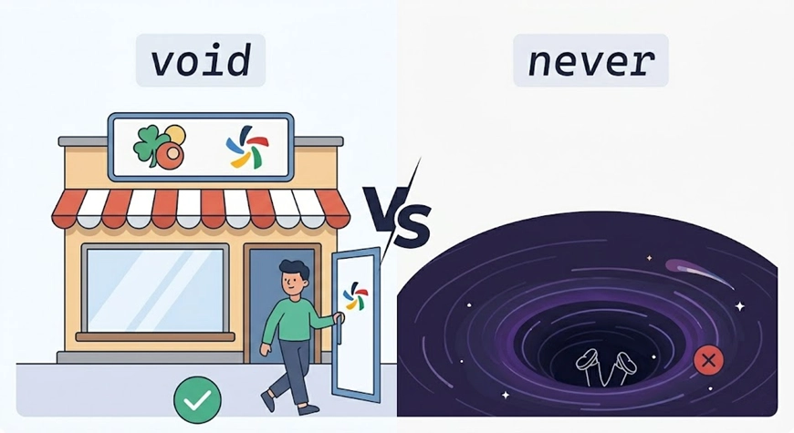 void vs never
